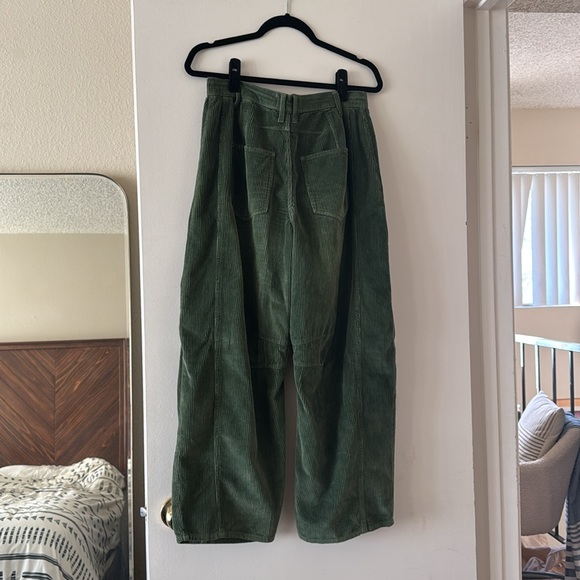 NWT - we the free, good luck, corduroy pants in green - Picture 6 of 7